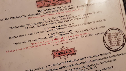 Menu Vacanza Pizzeria Bronte Road - 0