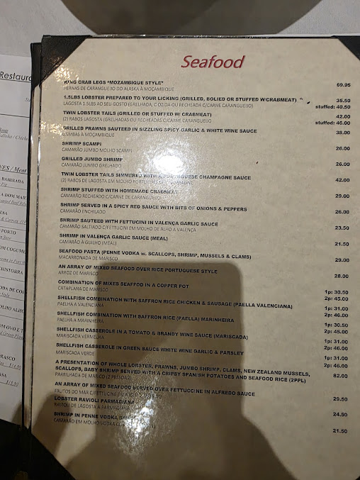 Menu Valenca Restaurant - 0