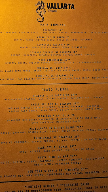 Menu Vallarta Tropical Nyc - 0