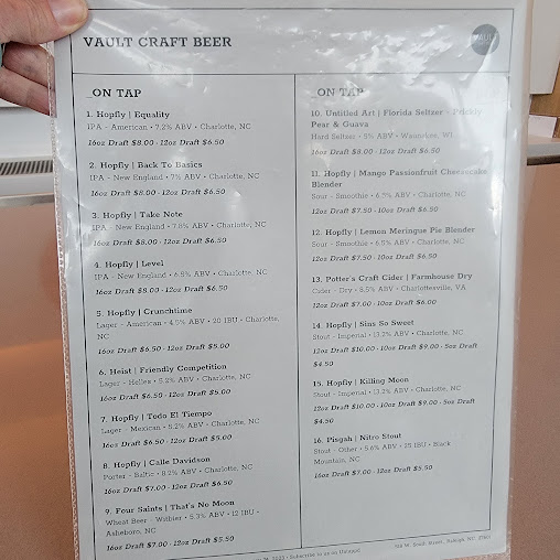 Menu Vault Craft Beer - 3