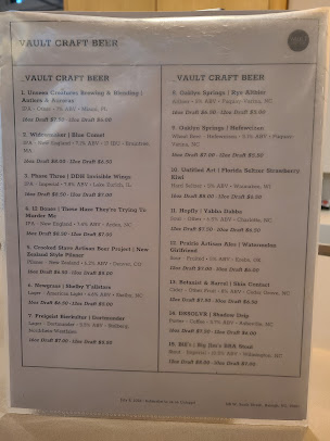Menu Vault Craft Beer - 4