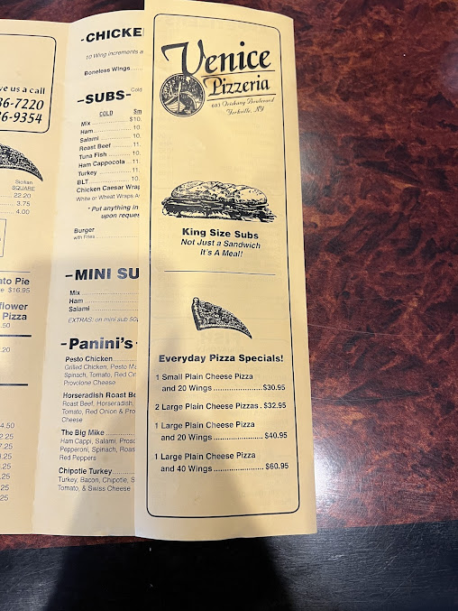 Menu Venice Pizzeria - 6