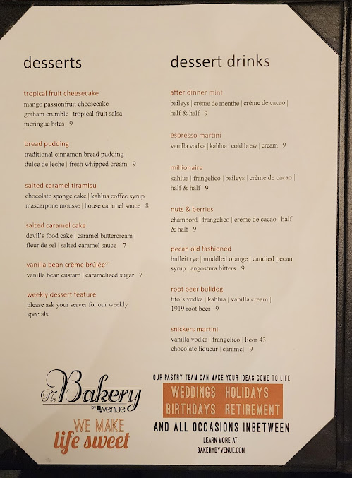 Menu Venue Restaurant & Lounge - 0