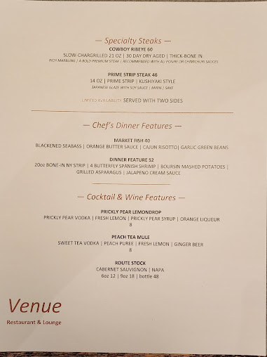 Menu Venue Restaurant & Lounge - 2