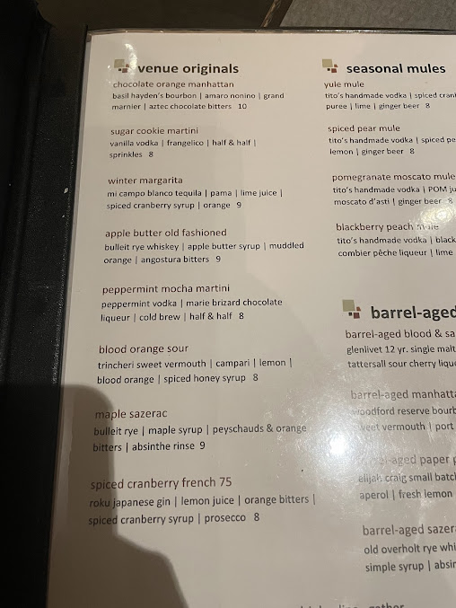 Menu Venue Restaurant & Lounge - 4
