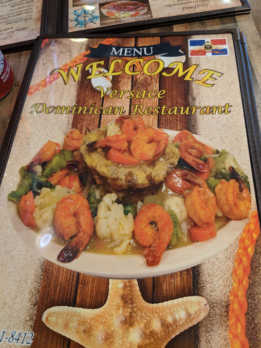 Menu Versace Dominican Restaurant Caribbean Food - 9
