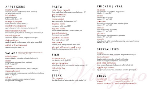 Menu Viaggio Highland Park - 1