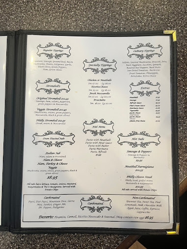 Menu Vic's Italian Restaurant & Pizzeria - 0