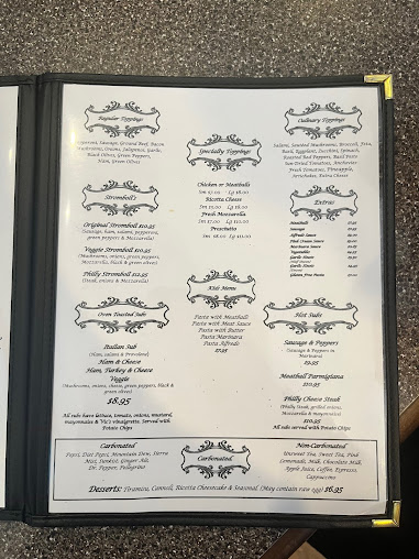 Menu Vic's Italian Restaurant & Pizzeria - 1