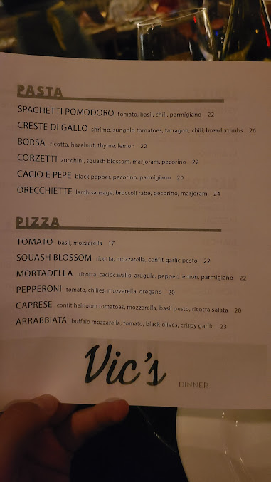 Menu Vic's - 3
