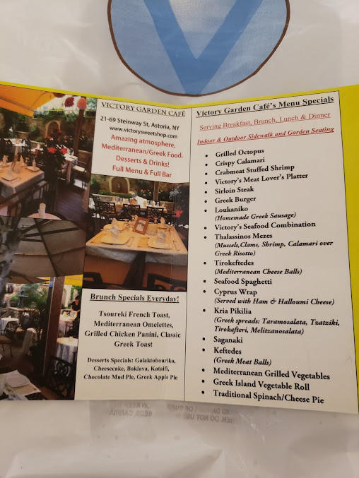 Menu Victory Garden Cafe - 0