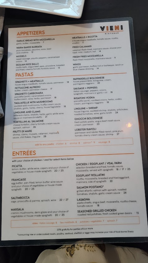 Menu Vieni Ristobar - 6