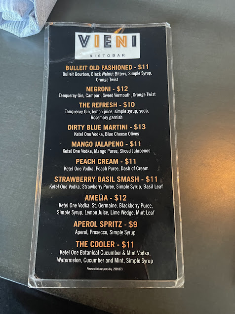 Menu Vieni Ristobar - 7