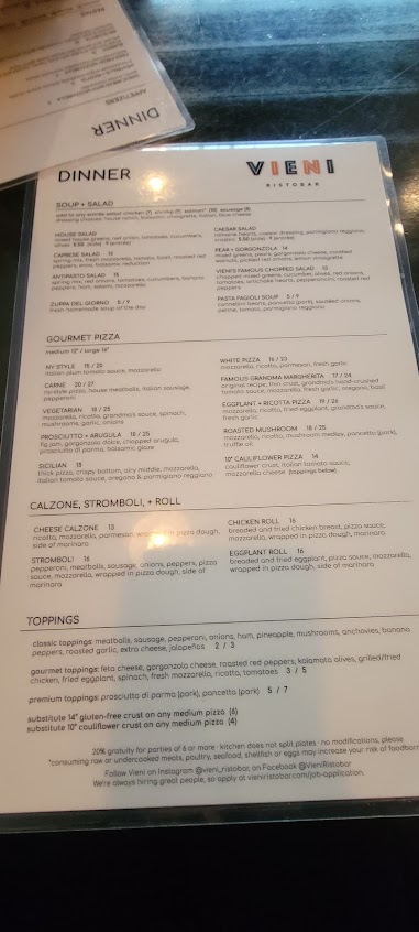 Menu Vieni Ristobar - 8