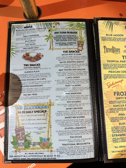 Menu Villari's Lakeside Restaurant & Lounge - 5