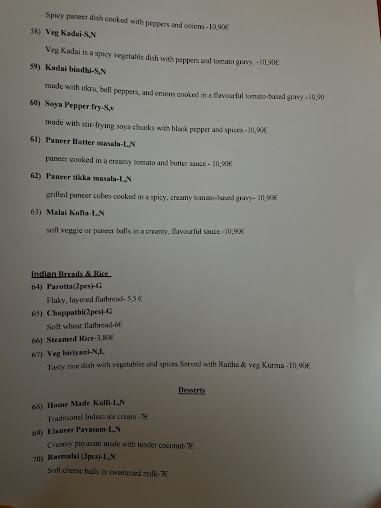 Menu Vinayaka Bhavan - 5
