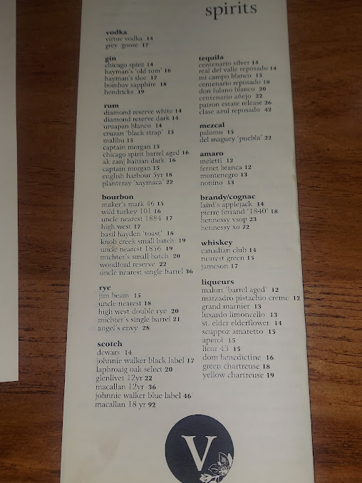 Menu Virtue Restaurant - 5