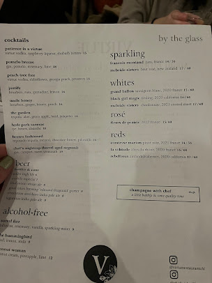 Menu Virtue Restaurant - 8