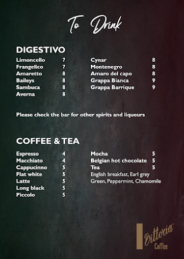 Menu Vitaly Italian & Woodfire Pizza Restaurant - 0