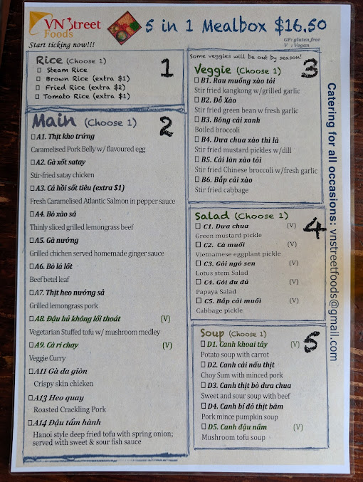 Menu Vn Street Foods - 1