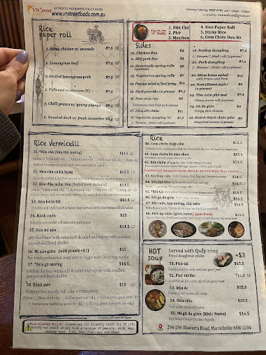 Menu Vn Street Foods - 7