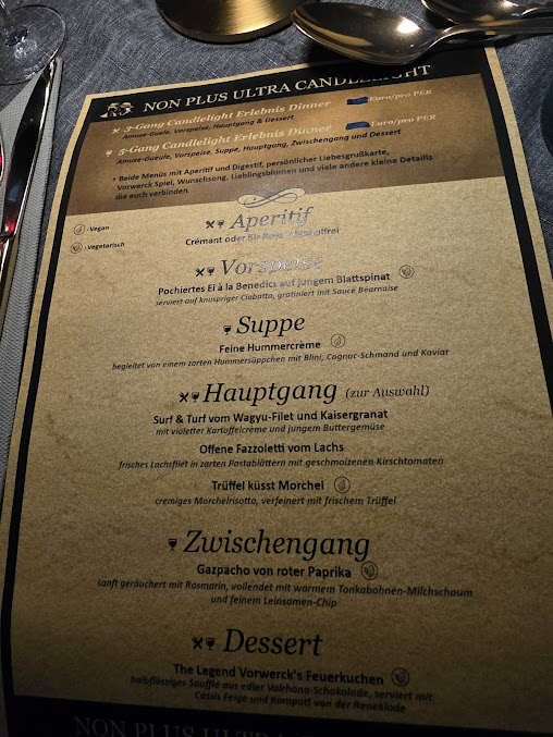 Menu Vorwerck Restaurant - 2