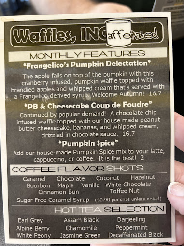 Menu Waffles Incaffeinated Upper St Clair - 0