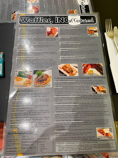 Menu Waffles Incaffeinated Upper St Clair - 1