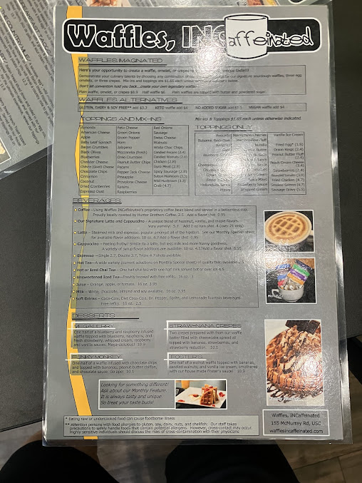 Menu Waffles Incaffeinated Upper St Clair - 7