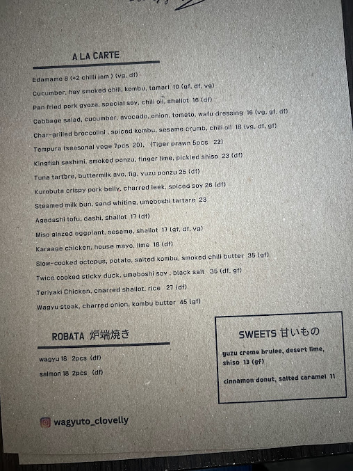 Menu Wagyuto Clovelly - 7