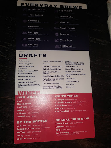 Menu Walk-On's Sports Bistreaux - Katy Restaurant - 9
