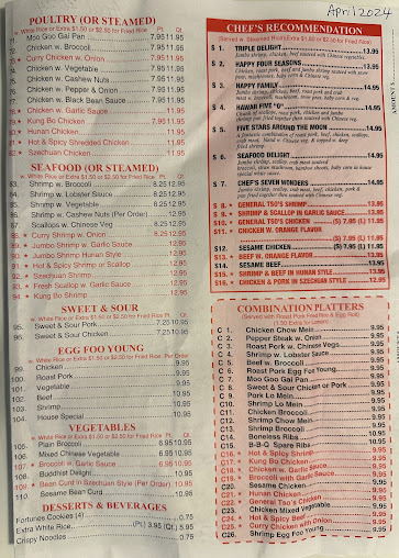 Menu Wang's Kitchen - 1