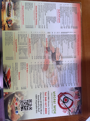 Menu Wasabi Wok Chinese And Japanese Restaurant - 0