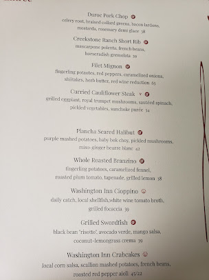 Menu Washington Inn & Wine Bar - 6