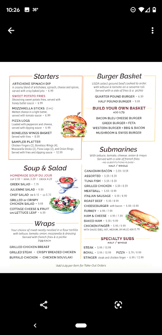 Menu Wayside Family Restaurant - 4