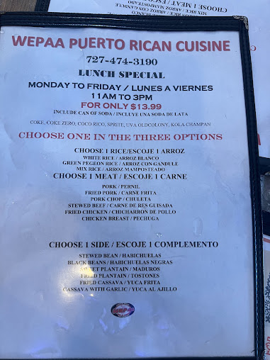 Menu Wepaa Puerto Rican Bar And Restaurant - 9