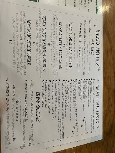 Menu Westville Wall Street - 9