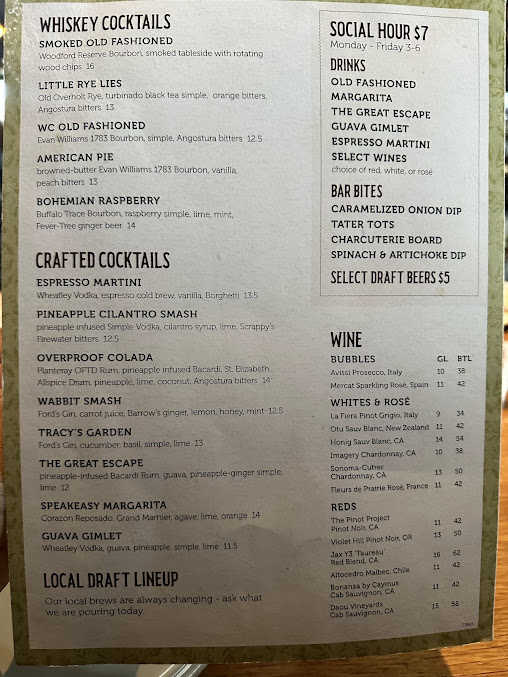 Menu Whiskey Cake Stafford - 5