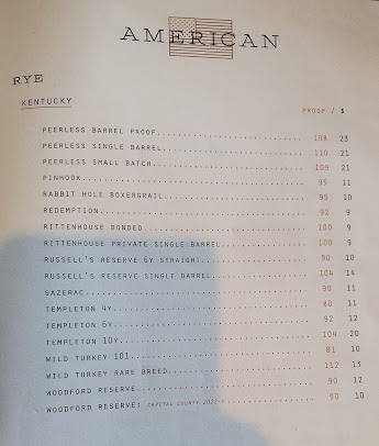 Menu Whiskey Kitchen - 1