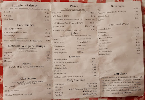 Menu Wilber's Barbecue - 4