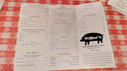 Menu Wilber's Barbecue - 7