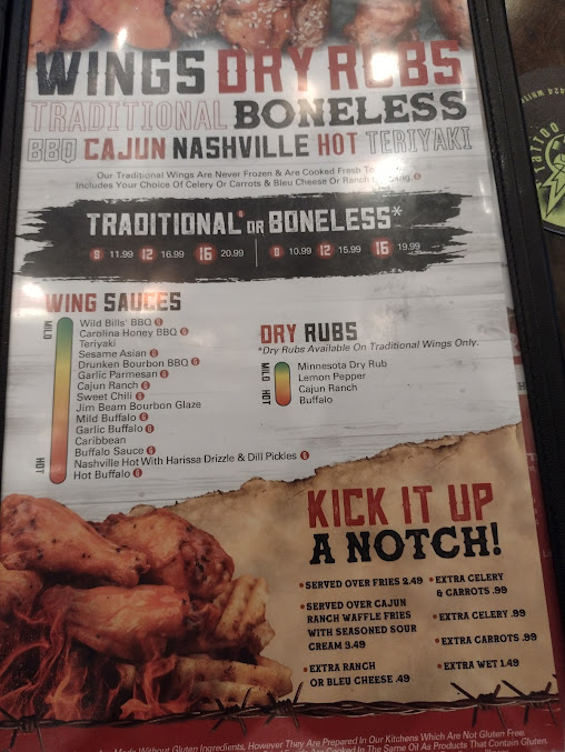 Menu Wild Bills Sports Saloon Woodbury - 3