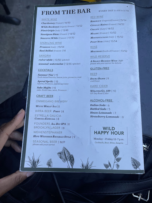 Menu Wild - 4