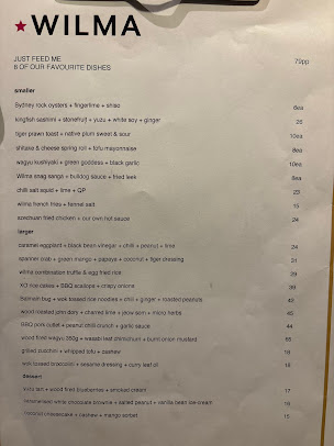 Menu Wilma - 0