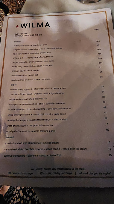 Menu Wilma - 7