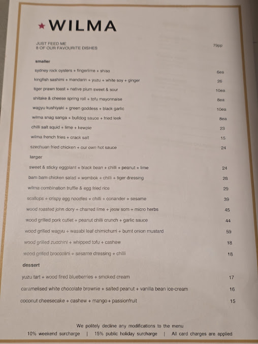 Menu Wilma - 9