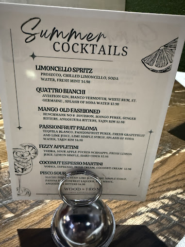 Menu Wood Iron Gameday Restaurant And Bar - 1