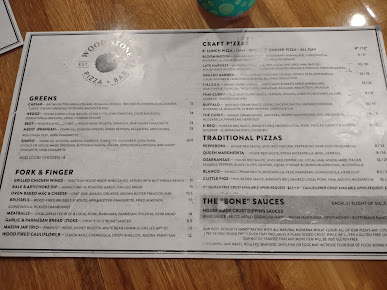 Menu Wood Stone Craft Pizza Uptown - 2