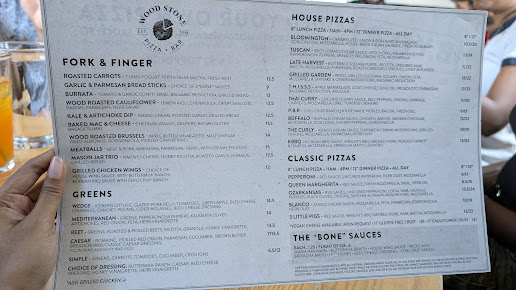 Menu Wood Stone Craft Pizza Uptown - 7