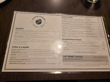 Menu Wood Stone Craft Pizza Uptown - 9
